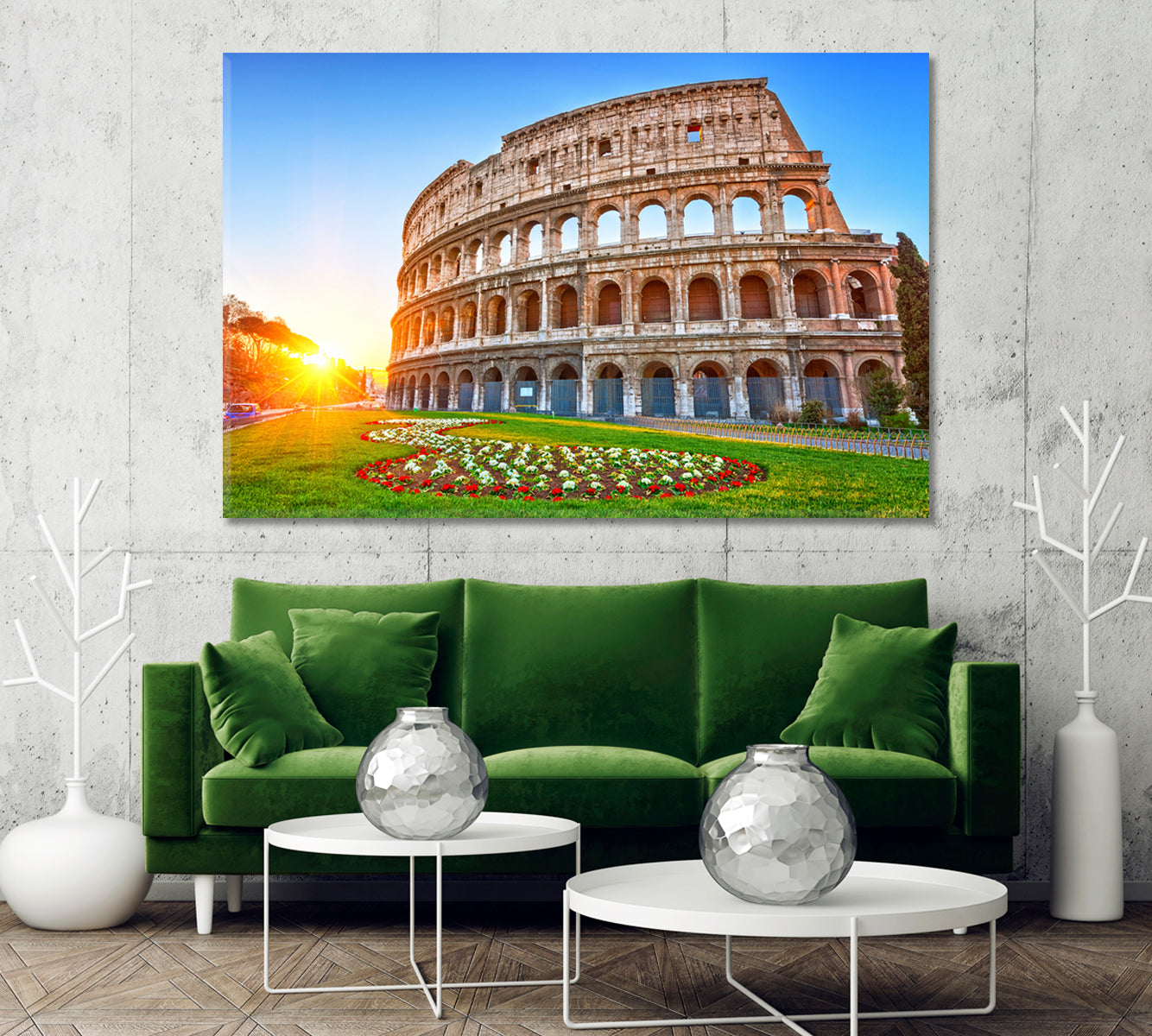 Colosseum at Sunrise Rome Italy Canvas Print-Canvas Print-CetArt-1 Panel-24x16 inches-CetArt