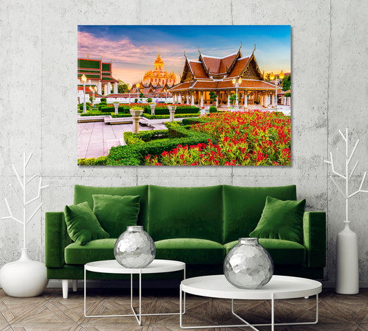 Wat Ratchanatdaram Temple Thailand Canvas Print-Canvas Print-CetArt-1 Panel-24x16 inches-CetArt
