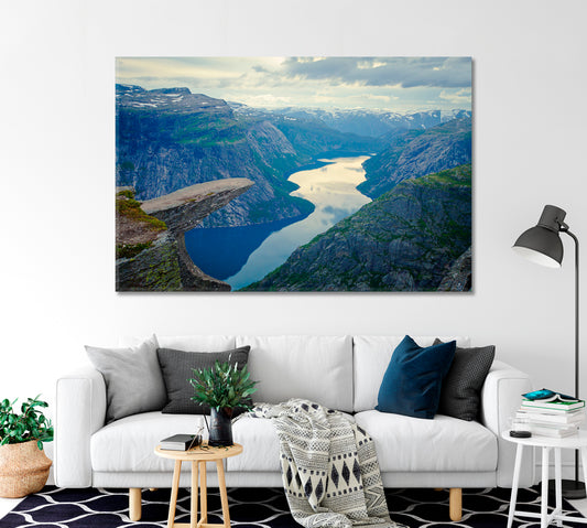 Troll Tongue Norway Canvas Print-Canvas Print-CetArt-1 Panel-24x16 inches-CetArt