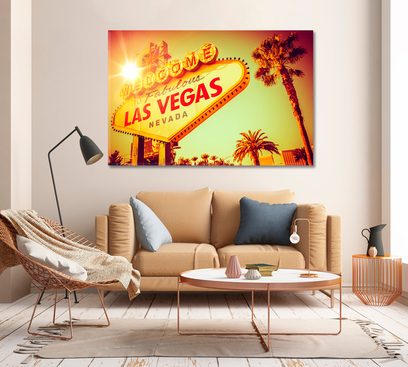 Las Vegas Nevada Canvas Print-Canvas Print-CetArt-1 Panel-24x16 inches-CetArt