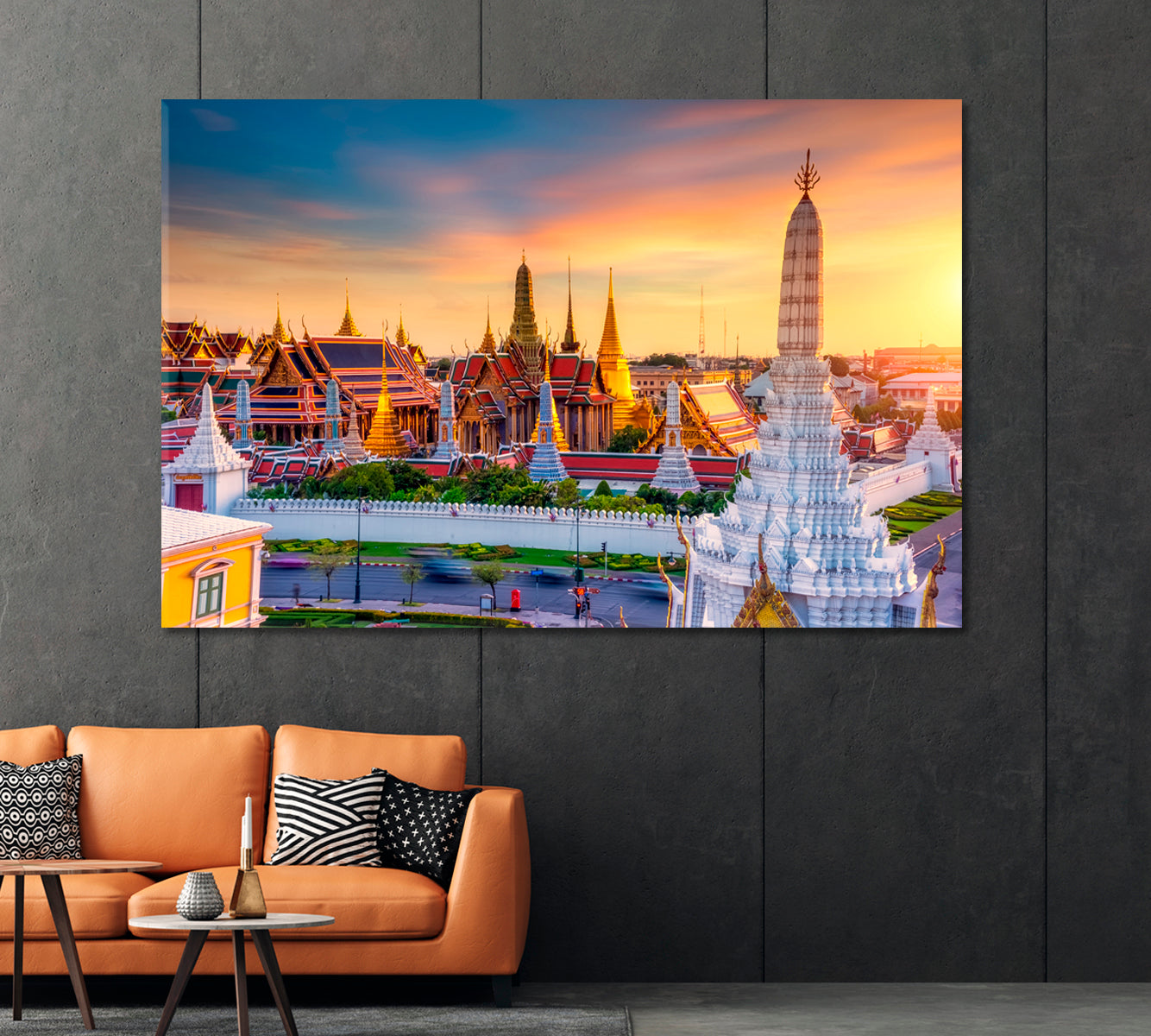 Buddhist Temple Wat Phra Keo Vietnam Canvas Print-Canvas Print-CetArt-1 Panel-24x16 inches-CetArt