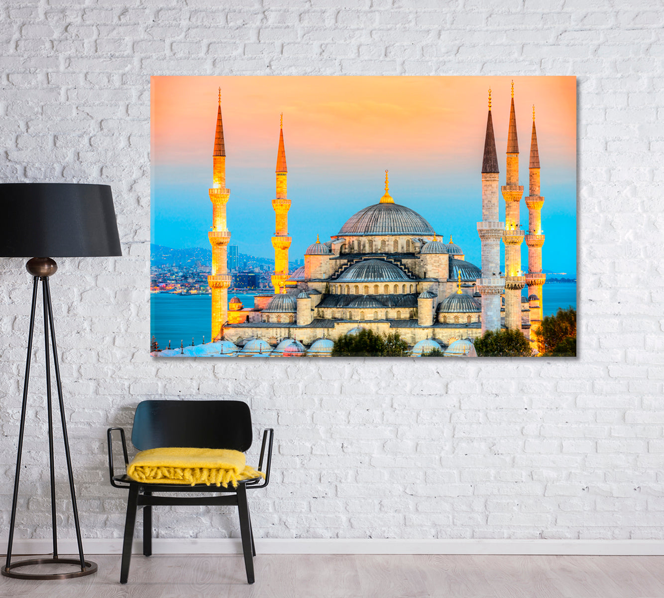 Blue Mosque Istanbul Turkey Canvas Print-Canvas Print-CetArt-1 Panel-24x16 inches-CetArt