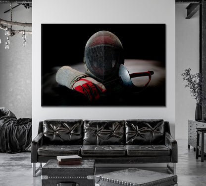 Protective Equipment for Fencing Canvas Print-Canvas Print-CetArt-1 Panel-24x16 inches-CetArt