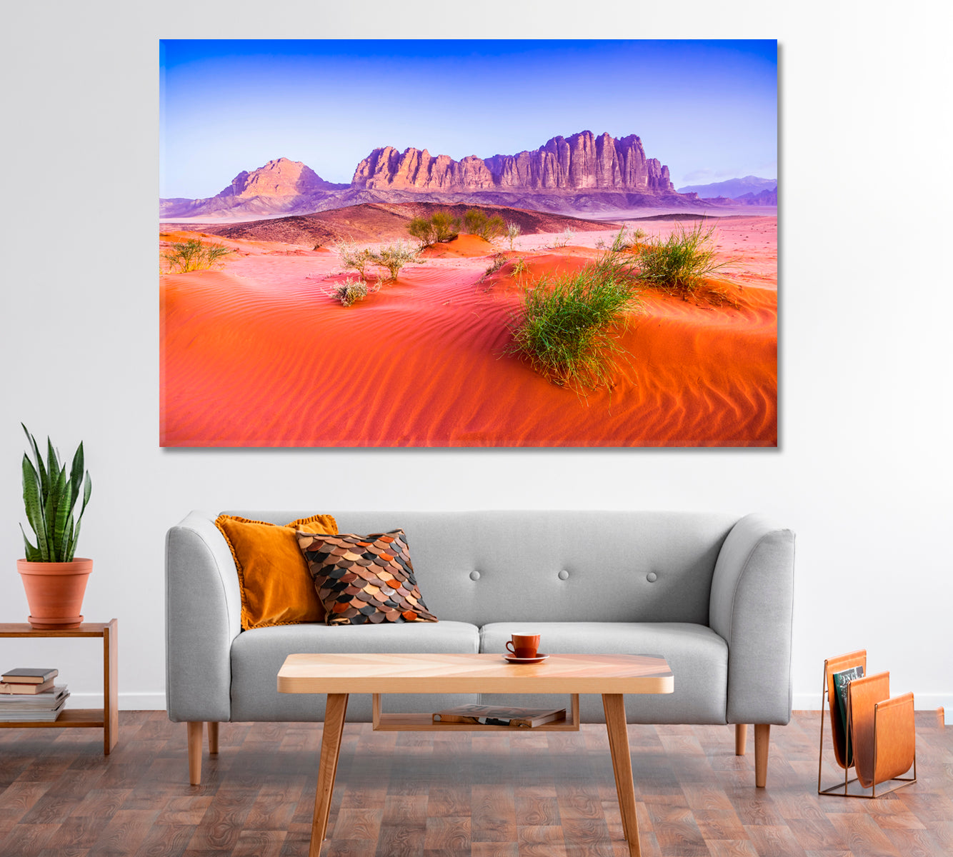 Al Qattara Mountain in Valley of the Moon Arabia Desert Canvas Print-Canvas Print-CetArt-1 Panel-24x16 inches-CetArt