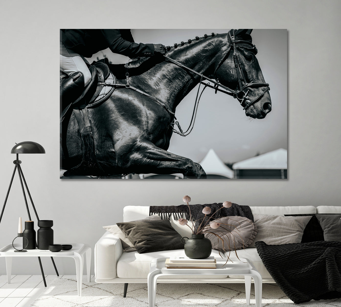 Equestrian Sports Canvas Print-Canvas Print-CetArt-1 Panel-24x16 inches-CetArt