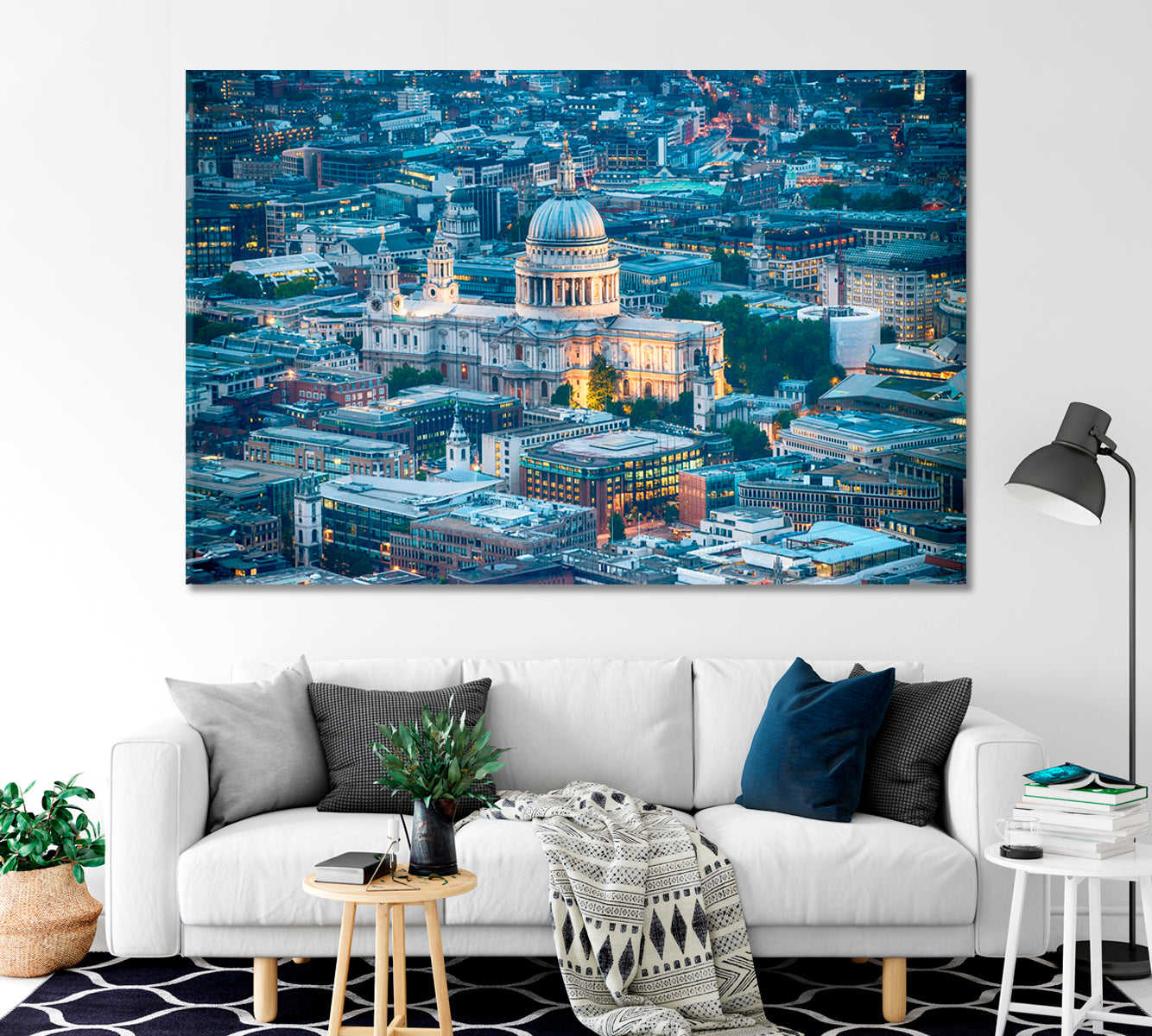 St Paul Cathedral London Canvas Print-Canvas Print-CetArt-1 Panel-24x16 inches-CetArt