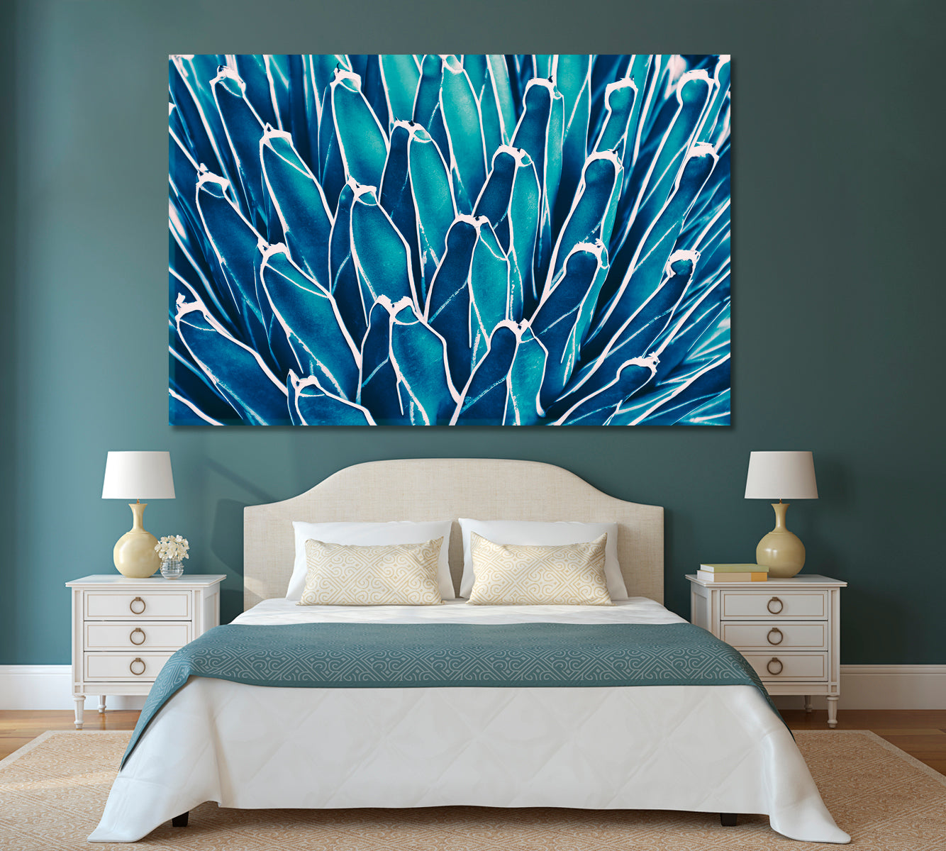 Agave Cactus Canvas Print-Canvas Print-CetArt-1 Panel-24x16 inches-CetArt