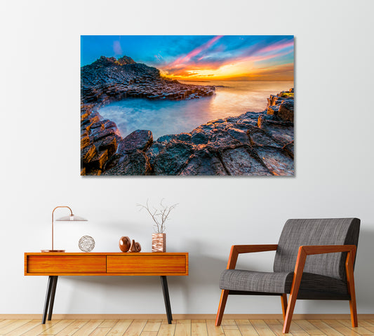 Beautiful Beach Ganh Da Dia in Phu Yen Vietnam Canvas Print-Canvas Print-CetArt-1 Panel-24x16 inches-CetArt