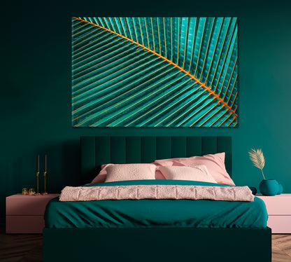 Tropical Palm Leaf Canvas Print-Canvas Print-CetArt-1 Panel-24x16 inches-CetArt