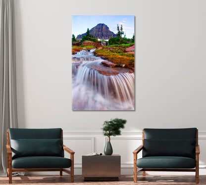 Cascade Waterfall Canvas Print-Canvas Print-CetArt-1 panel-16x24 inches-CetArt