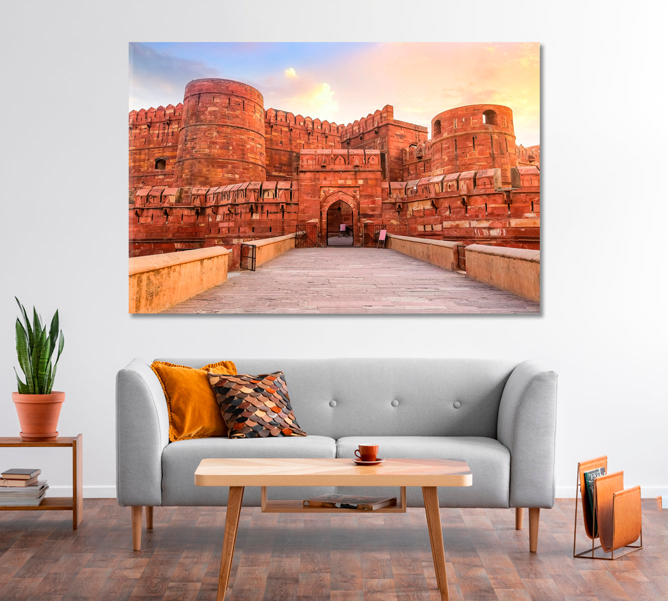 Agra Fort India Canvas Print-Canvas Print-CetArt-1 Panel-24x16 inches-CetArt