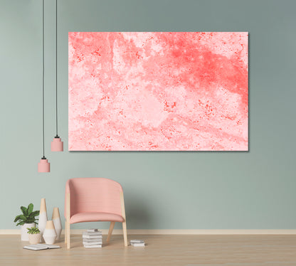 Delicate Pink Marble Abstraction Canvas Print-Canvas Print-CetArt-1 Panel-24x16 inches-CetArt
