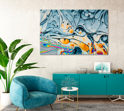 Abstract Psychedelic Soap Bubble Canvas Print-Canvas Print-CetArt-1 Panel-24x16 inches-CetArt