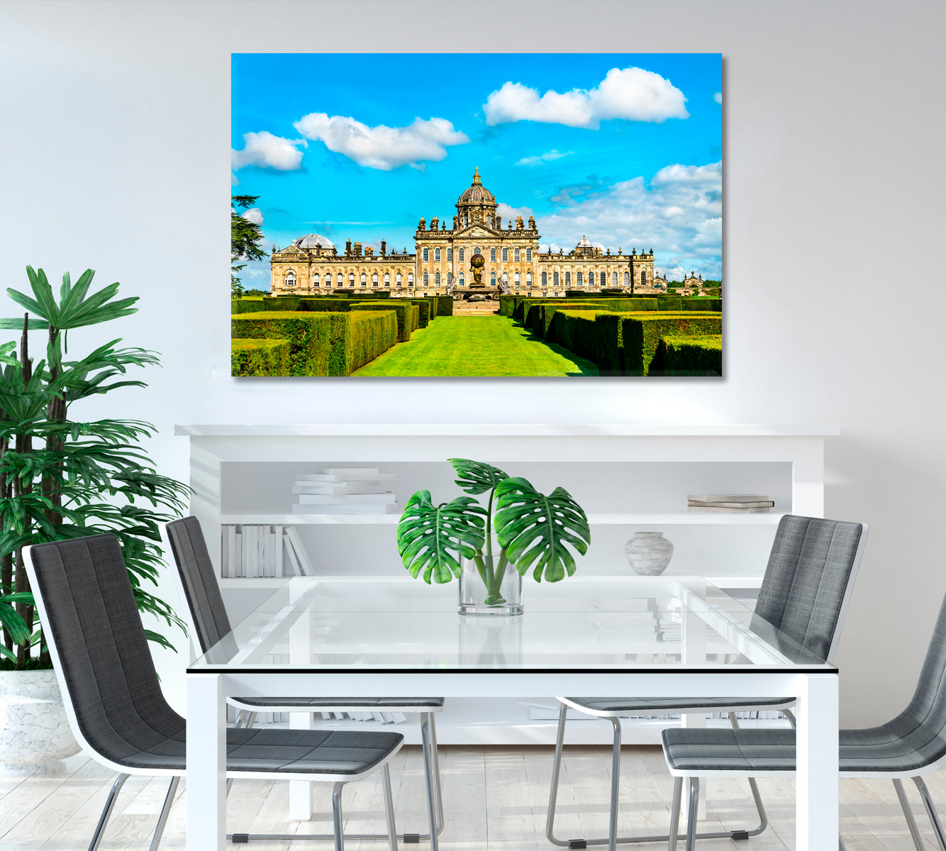 Castle Howard in North Yorkshire England UK Canvas Print-Canvas Print-CetArt-1 Panel-24x16 inches-CetArt