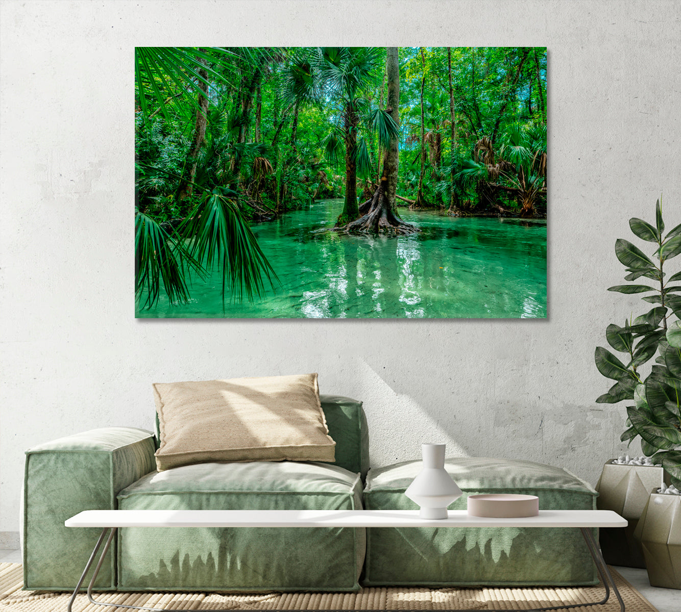 Kelly Park Trees Florida Canvas Print-Canvas Print-CetArt-1 Panel-24x16 inches-CetArt