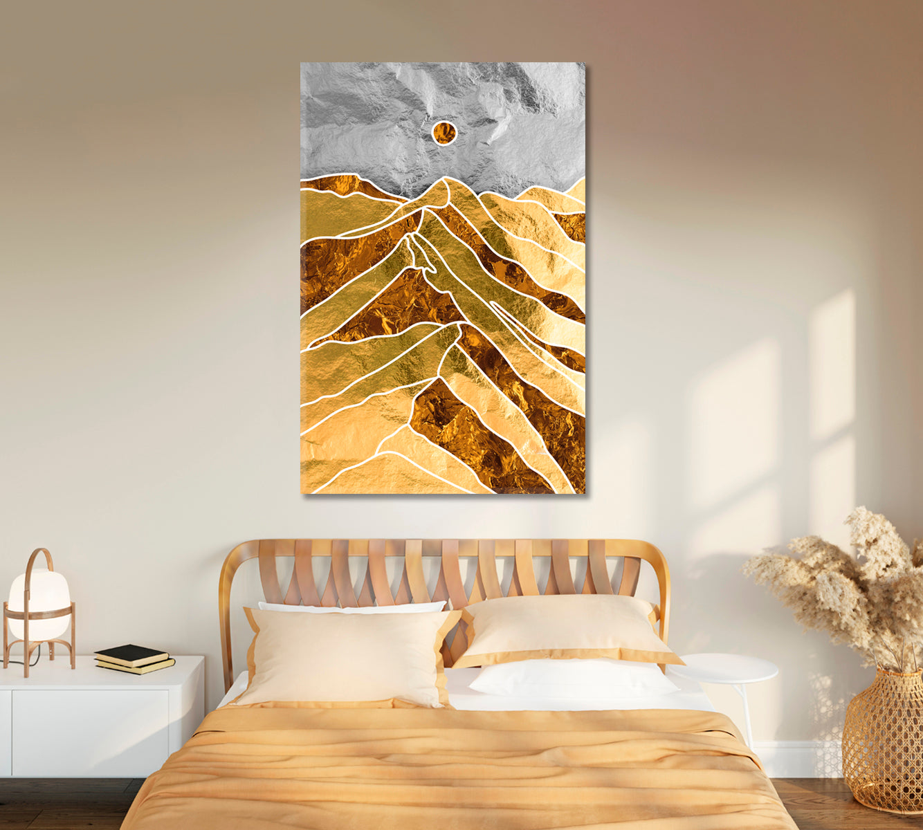 Beautiful Mountains Landscape Canvas Print-Canvas Print-CetArt-1 panel-16x24 inches-CetArt
