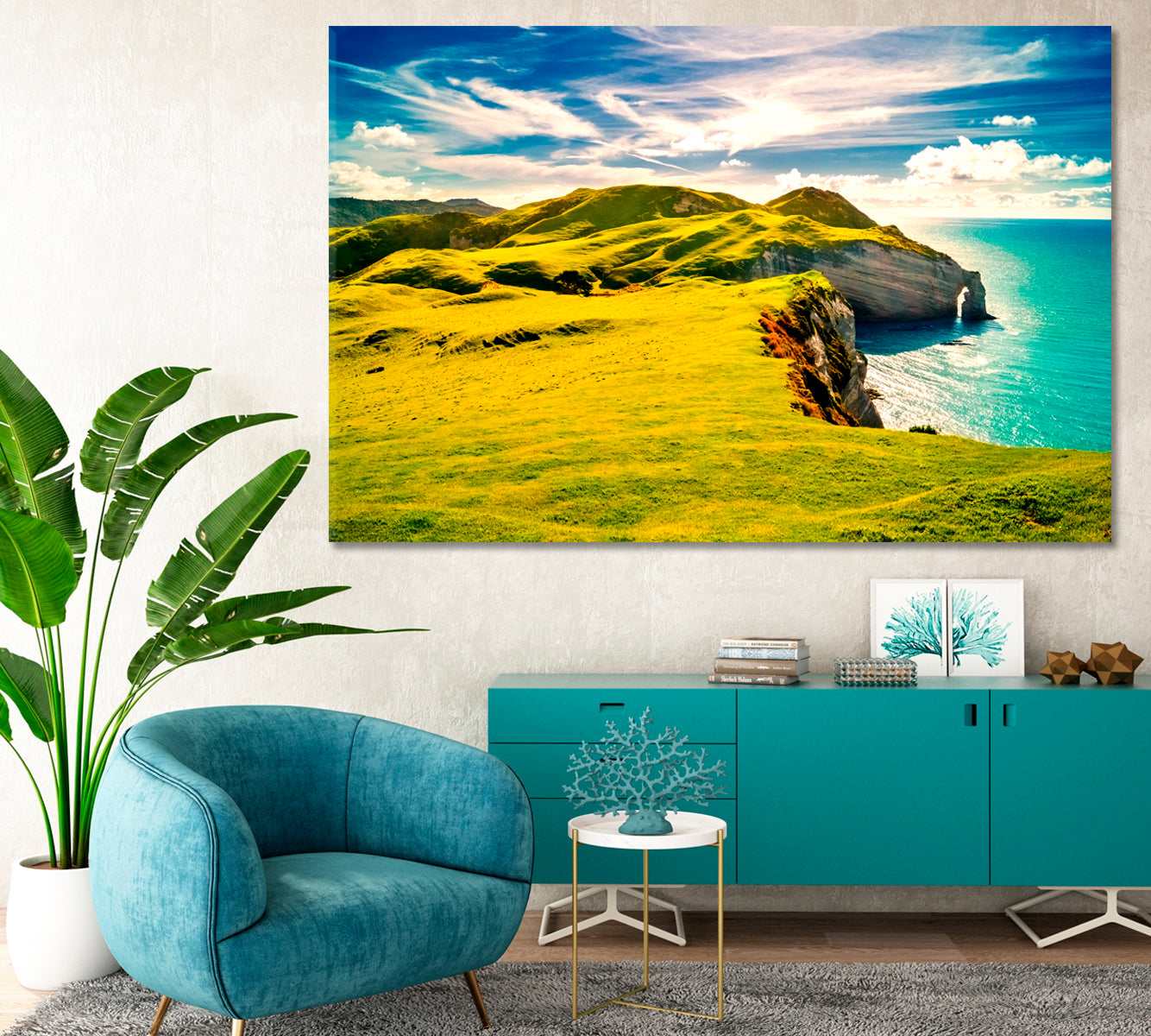 Rocky Coast of Ireland Canvas Print-Canvas Print-CetArt-1 Panel-24x16 inches-CetArt