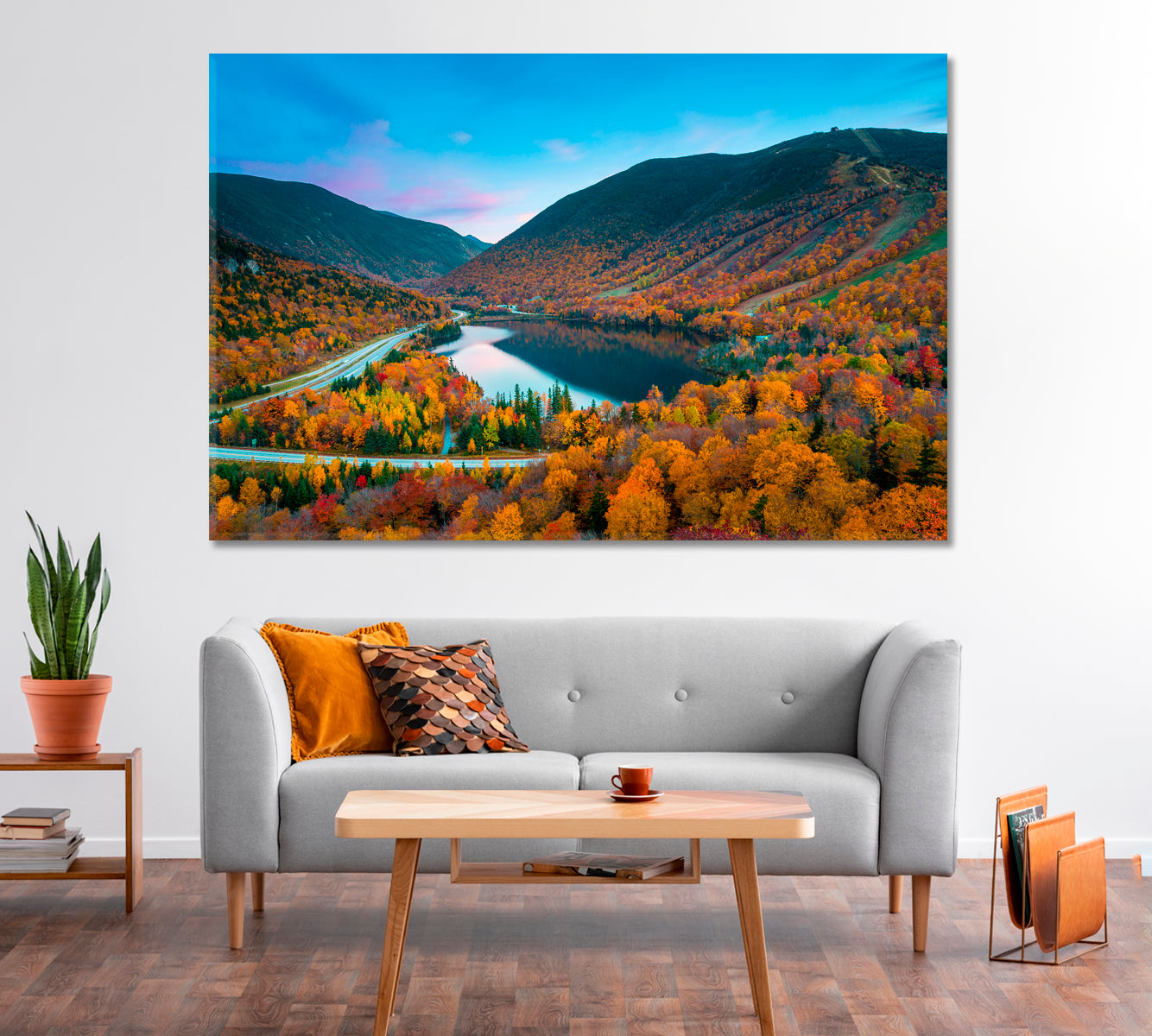 New Hampshire Fall Foliage USA Canvas Print-Canvas Print-CetArt-1 Panel-24x16 inches-CetArt