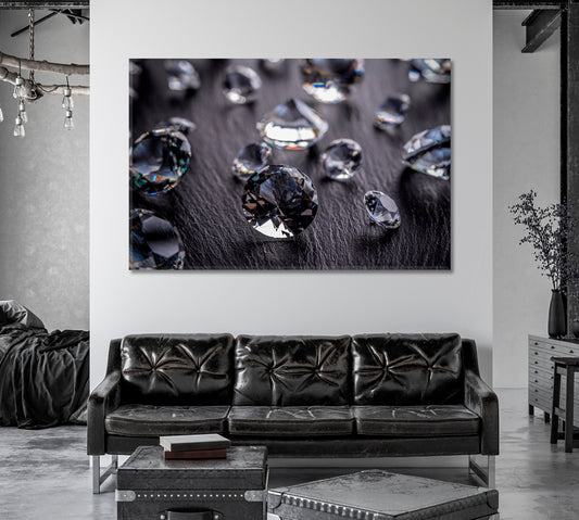 Diamonds Canvas Print-CetArt-1 Panel-24x16 inches-CetArt