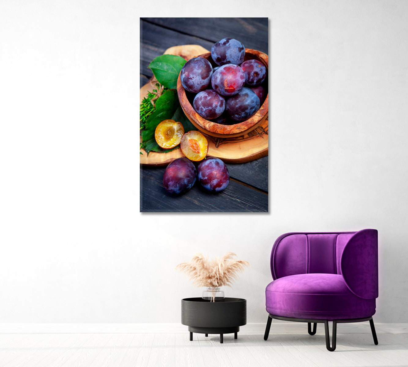 Plums Canvas Print-Canvas Print-CetArt-1 panel-16x24 inches-CetArt