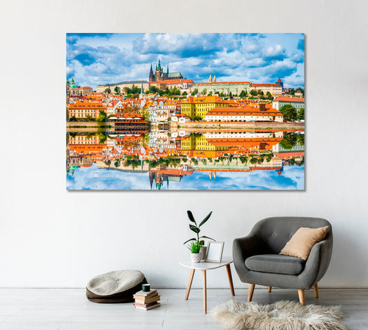 Panorama of old town of Prague Canvas Print-Canvas Print-CetArt-1 Panel-24x16 inches-CetArt