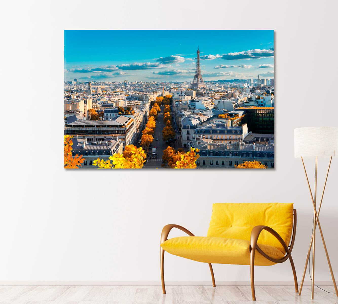 Autumn in Paris Canvas Print-Canvas Print-CetArt-1 Panel-24x16 inches-CetArt