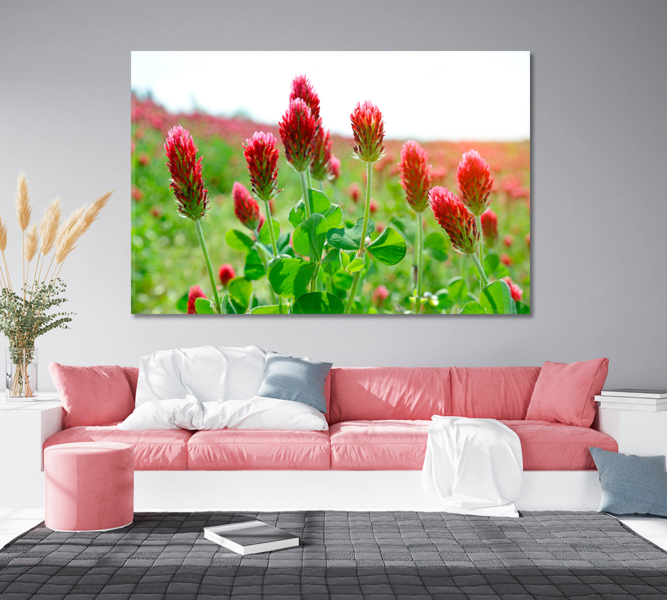 Clovers Field Canvas Print-Canvas Print-CetArt-1 Panel-24x16 inches-CetArt