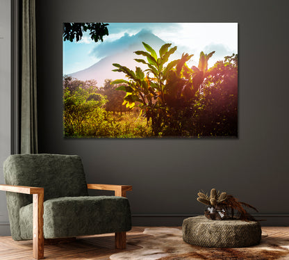 Picturesque Arenal Volcano Costa Rica Central America Canvas Print-Canvas Print-CetArt-1 Panel-24x16 inches-CetArt