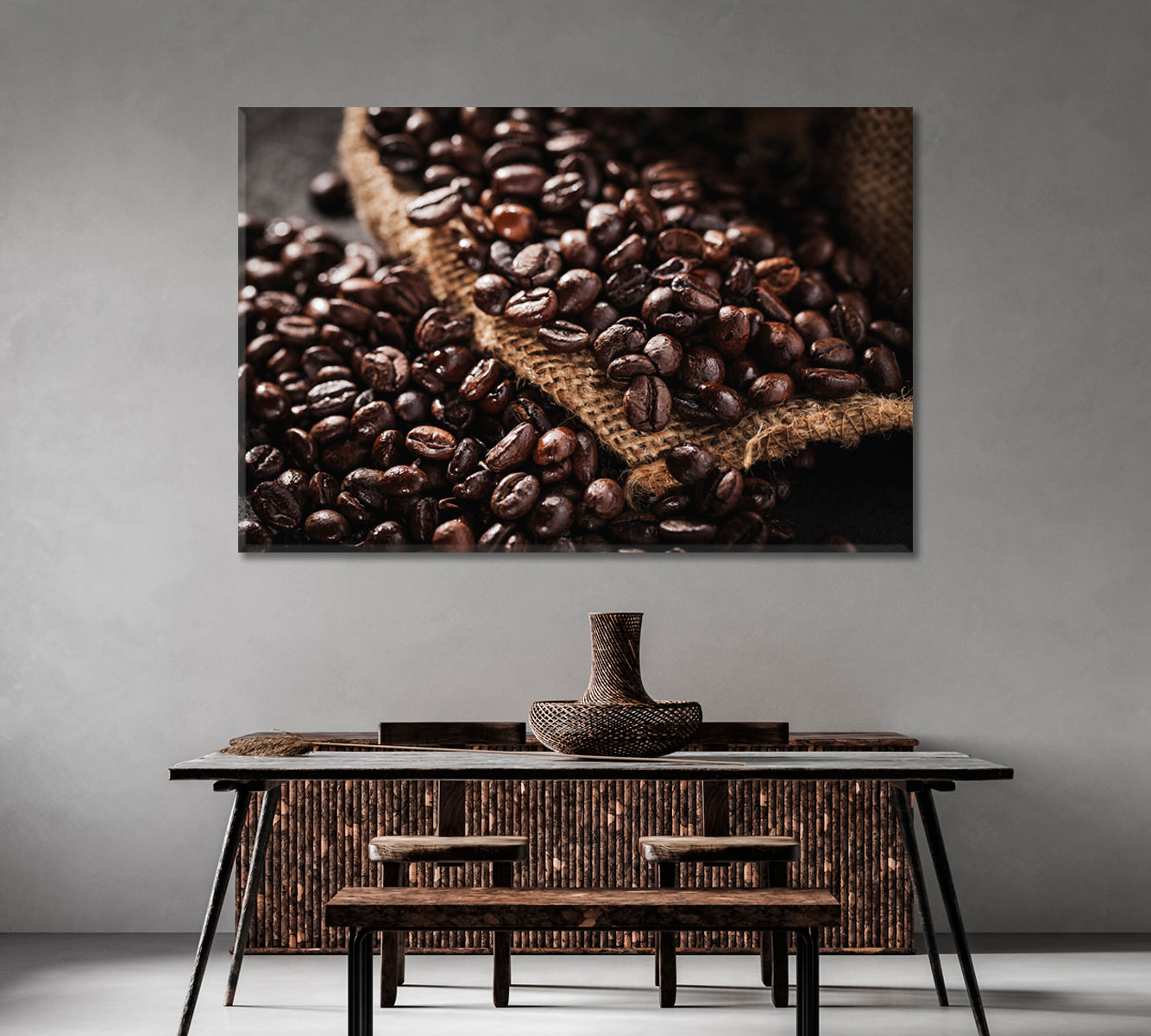 Coffee Beans Canvas Print-Canvas Print-CetArt-1 Panel-24x16 inches-CetArt