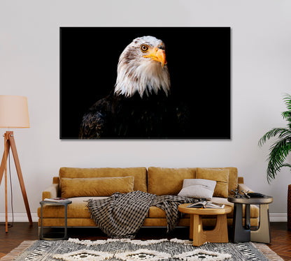 Powerful Bird Bald Eagle Canvas Print-Canvas Print-CetArt-1 Panel-24x16 inches-CetArt