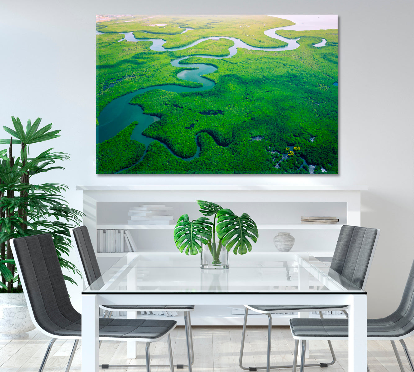 Gambia Mangroves Forest Canvas Print-Canvas Print-CetArt-1 Panel-24x16 inches-CetArt