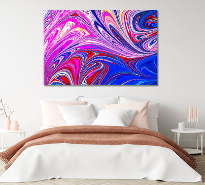 Abstract Multicolor Psychedelic Pattern Canvas Print-Canvas Print-CetArt-1 Panel-24x16 inches-CetArt