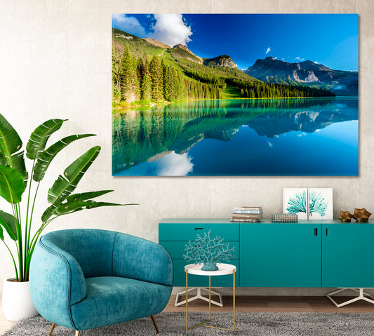 Emerald Lake Canada Canvas Print-Canvas Print-CetArt-1 Panel-24x16 inches-CetArt