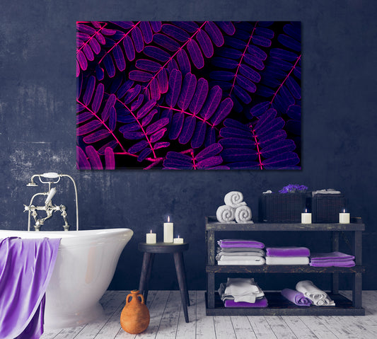 Purple Leaves Canvas Print-Canvas Print-CetArt-1 Panel-24x16 inches-CetArt