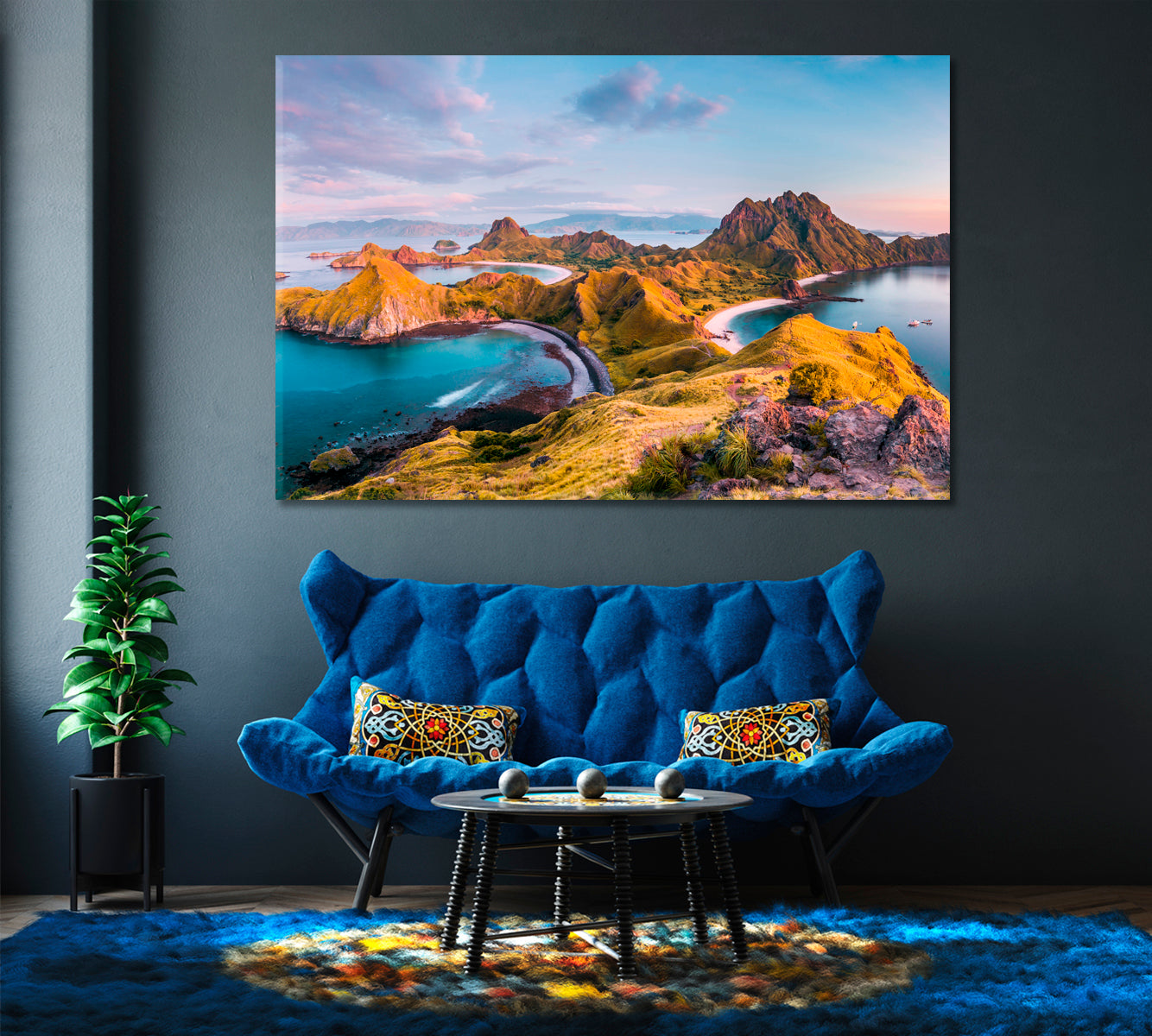 Padar Island Komodo National Park Indonesia Canvas Print-Canvas Print-CetArt-1 Panel-24x16 inches-CetArt