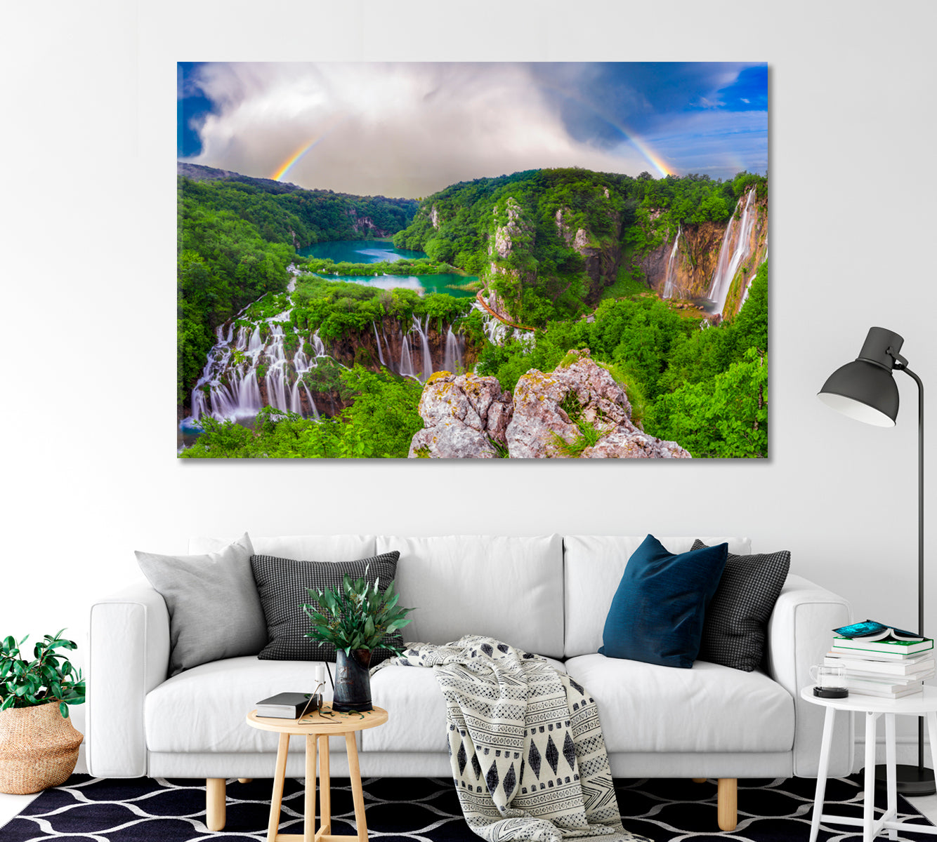 Waterfalls in Plitvice Park Croatia Canvas Print-Canvas Print-CetArt-1 Panel-24x16 inches-CetArt