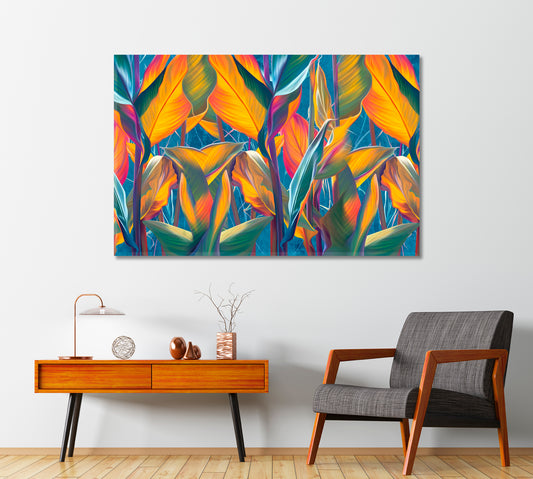 Beautiful Exotic Tropical Leaves Canvas Print-Canvas Print-CetArt-1 Panel-24x16 inches-CetArt