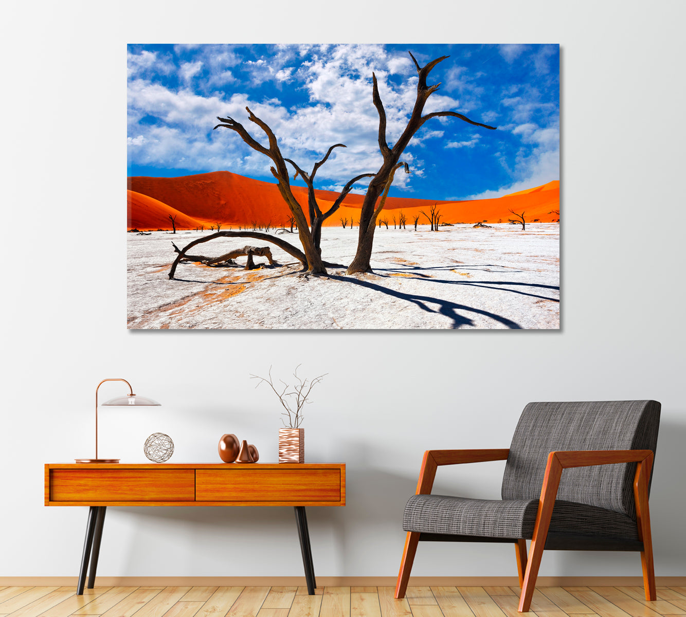 Dead Camel Thorns Trees in Namib Desert Africa Canvas Print-Canvas Print-CetArt-1 Panel-24x16 inches-CetArt