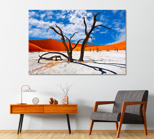 Dead Camel Thorns Trees in Namib Desert Africa Canvas Print-Canvas Print-CetArt-1 Panel-24x16 inches-CetArt