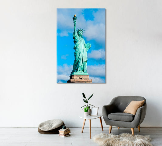 Statue of Liberty New York USA Canvas Print-Canvas Print-CetArt-1 panel-16x24 inches-CetArt