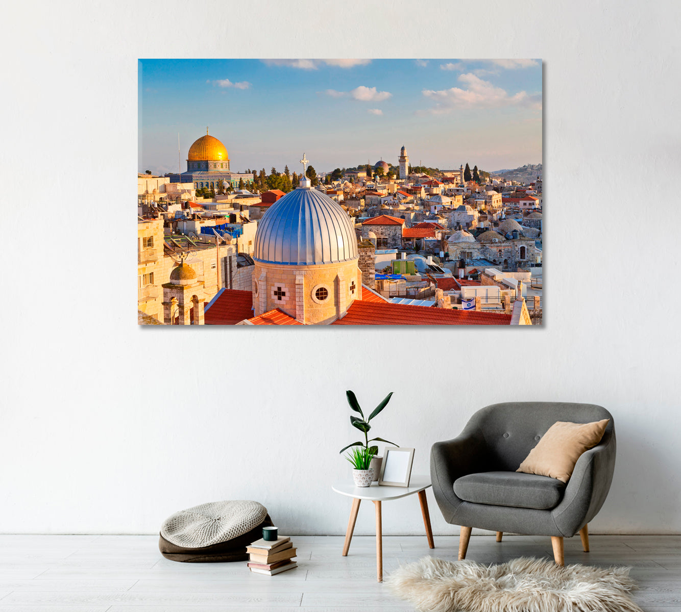 Jerusalem Old City Rooftops Canvas Print-Canvas Print-CetArt-1 Panel-24x16 inches-CetArt