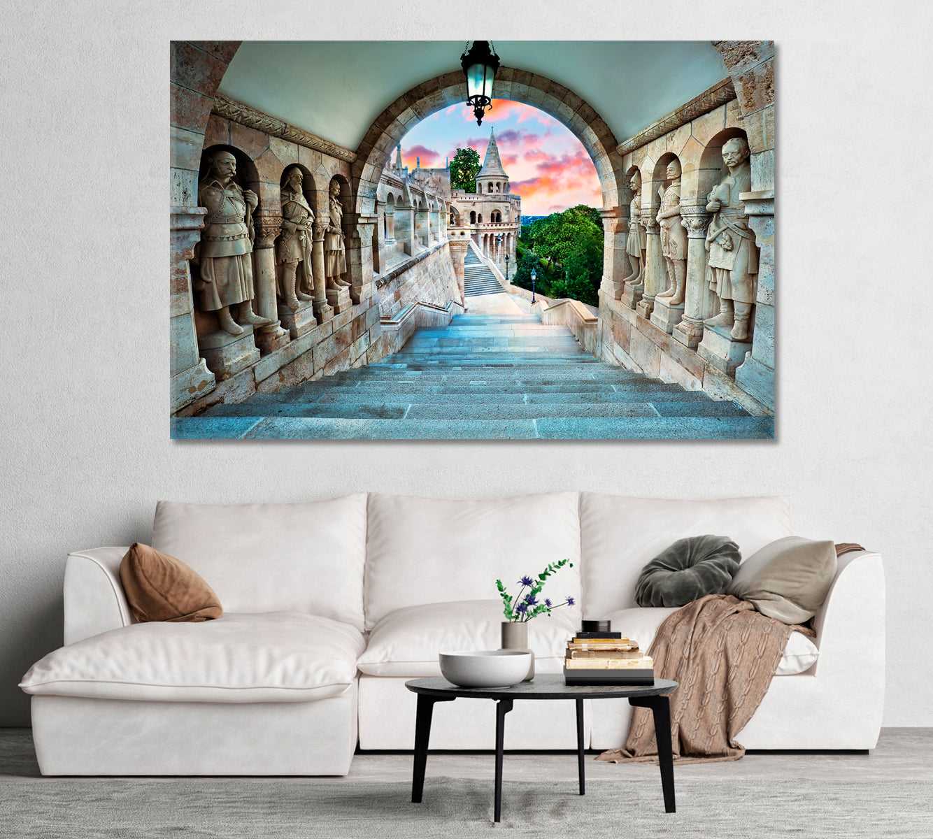 Fisherman's Bastion Hungary Canvas Print-Canvas Print-CetArt-1 Panel-24x16 inches-CetArt