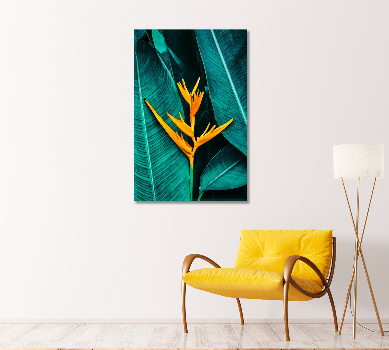 Bird of Paradise Crane Flower Canvas Print-Canvas Print-CetArt-1 panel-16x24 inches-CetArt