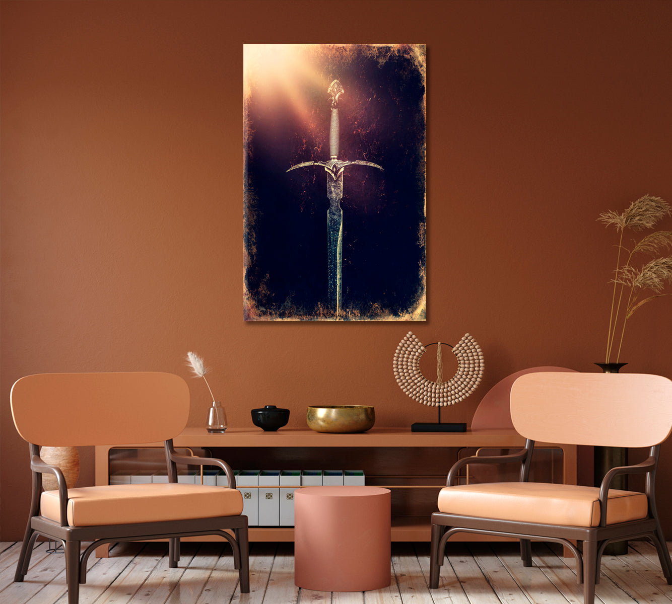 Magic Sword Canvas Print-Canvas Print-CetArt-1 panel-16x24 inches-CetArt