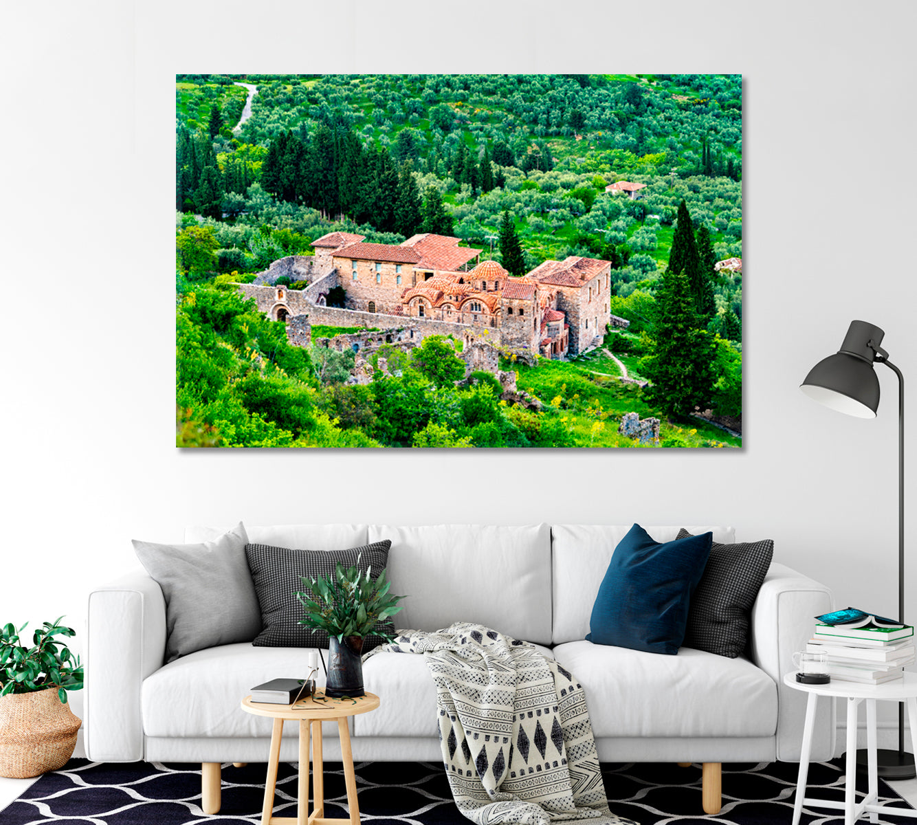 Saint Dimitrios Orthodox Metropolis at Mystras Greece Canvas Print-Canvas Print-CetArt-1 Panel-24x16 inches-CetArt