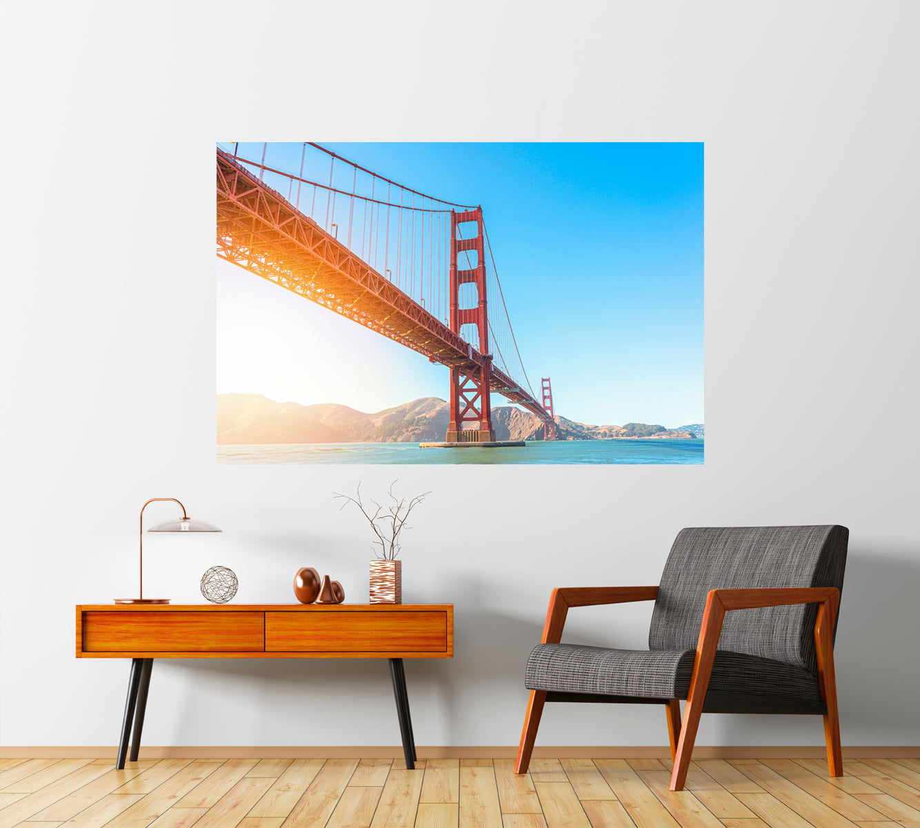 San Francisco Golden Gate Bridge Canvas Print-Canvas Print-CetArt-1 Panel-24x16 inches-CetArt
