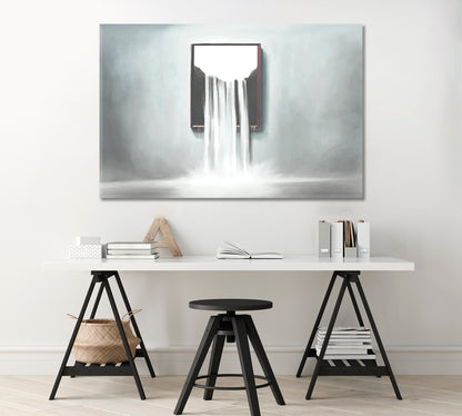 Surreal Waterfall Canvas Print-Canvas Print-CetArt-1 Panel-24x16 inches-CetArt