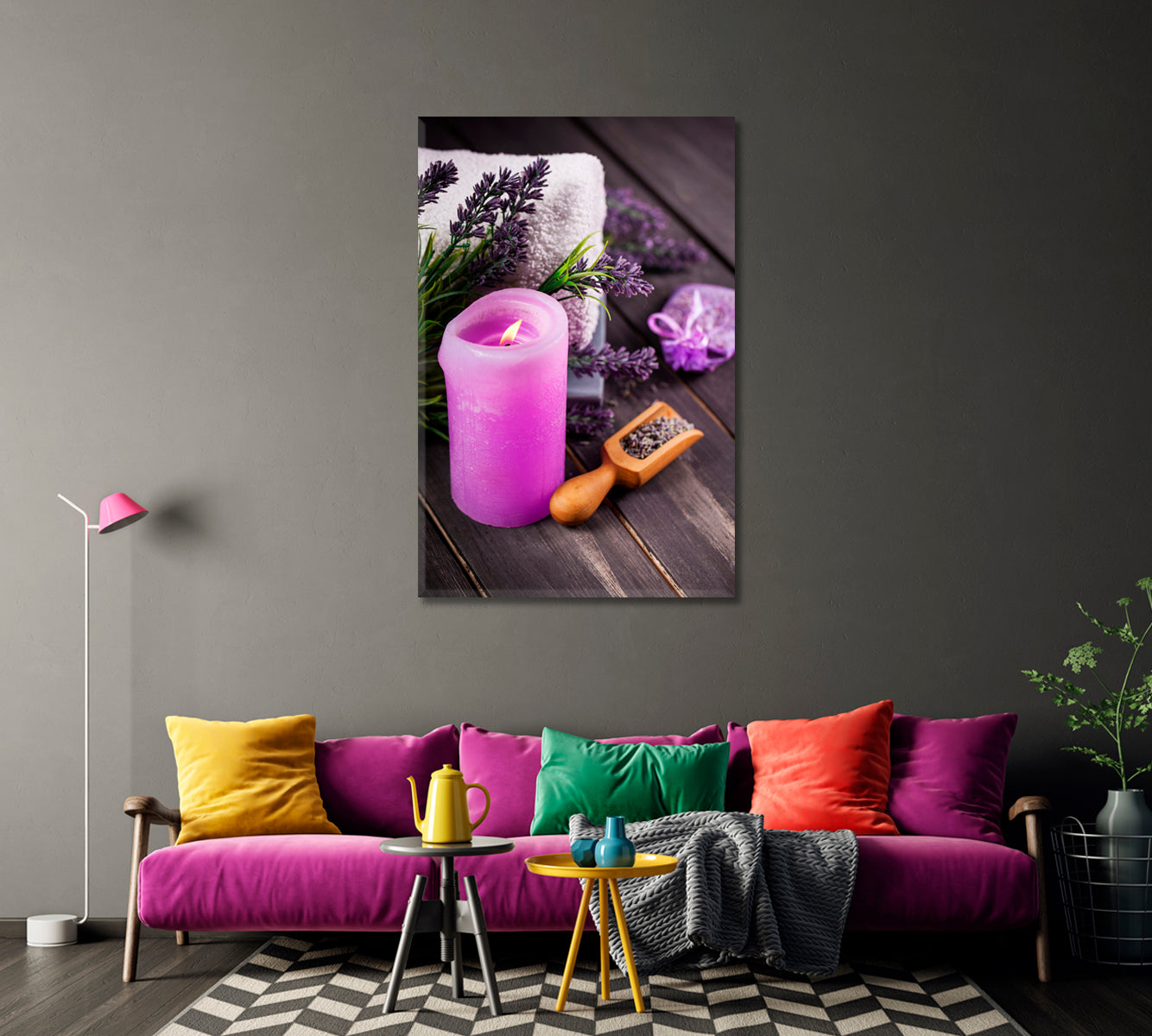 Lavender Canvas Print-Canvas Print-CetArt-1 panel-16x24 inches-CetArt