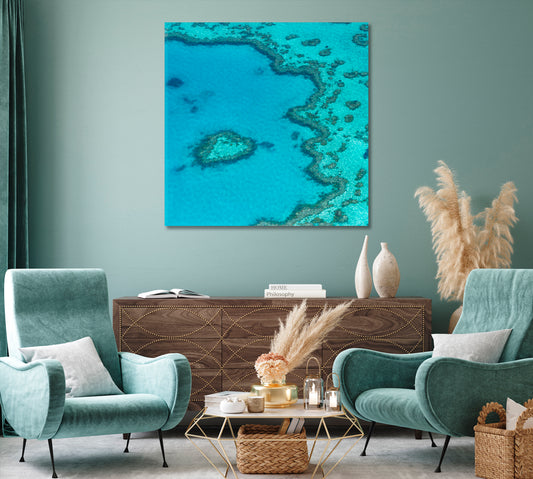 Great Barrier Reef Queensland Australia Canvas Print-Canvas Print-CetArt-1 panel-12x12 inches-CetArt
