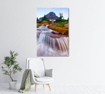 Cascade Waterfall Canvas Print-Canvas Print-CetArt-1 panel-16x24 inches-CetArt